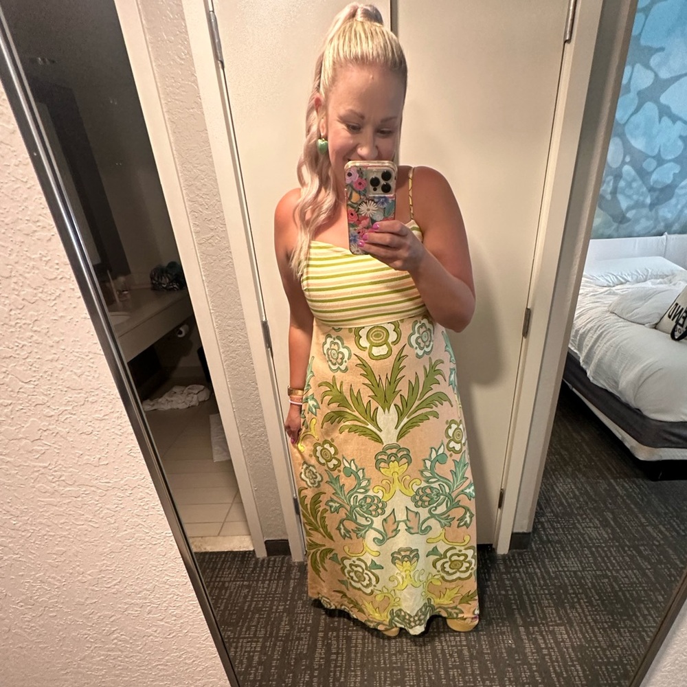 Anthropologie La Maise Studio Lucia Linen Maxi Dress - Picture 8 of 9